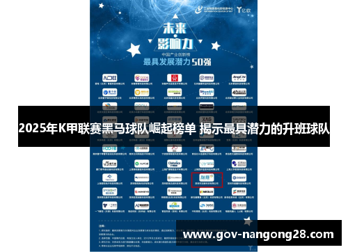 2025年K甲联赛黑马球队崛起榜单 揭示最具潜力的升班球队