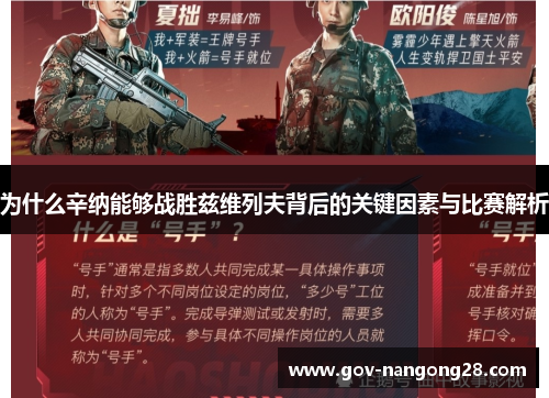为什么辛纳能够战胜兹维列夫背后的关键因素与比赛解析